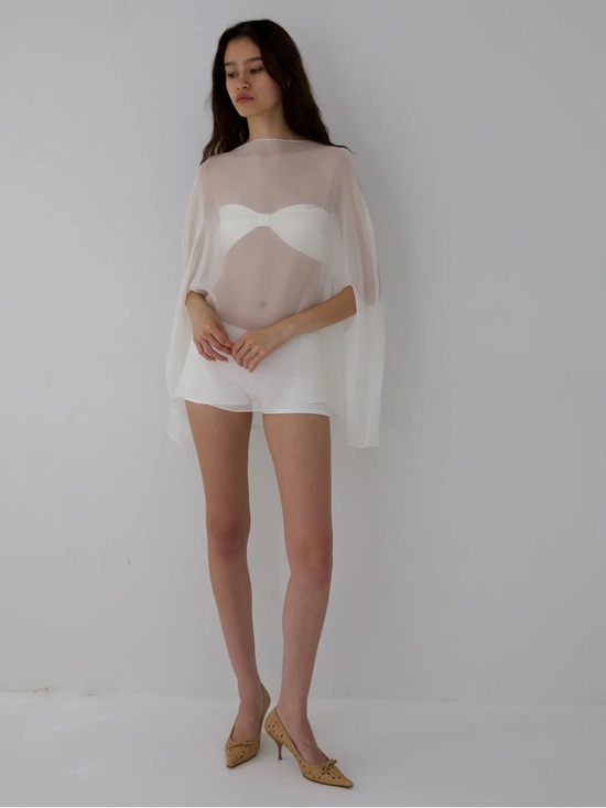 Buci Other - BUCI NYC IBIS PONCHO SET WITH SHORTS IN SIZE M/L